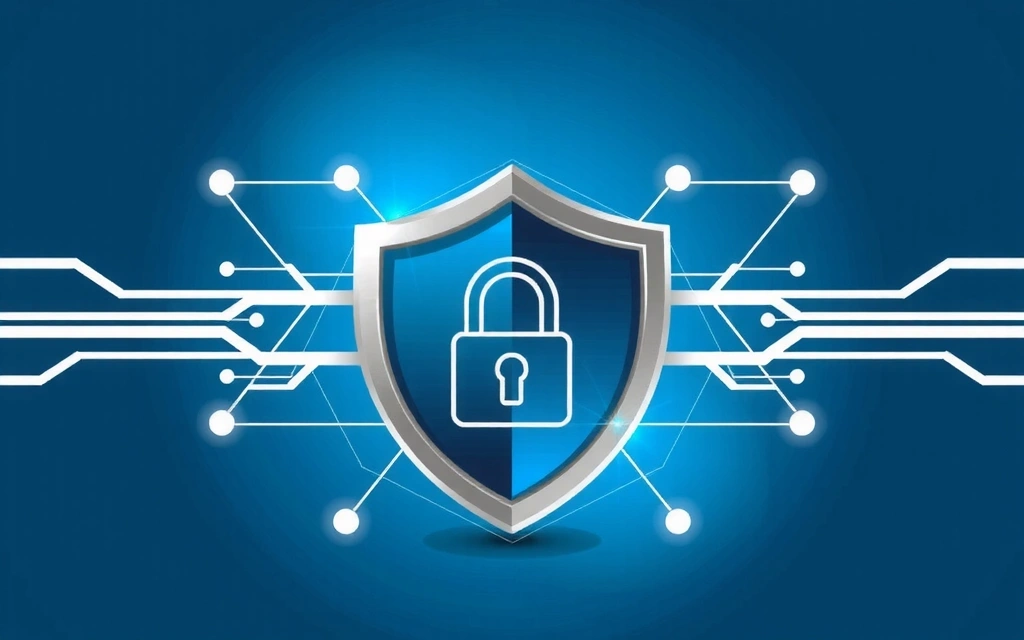 O ilustrație modernă a unui lacăt digital securizat, reprezentând securitatea cibernetică și protecția datelor.